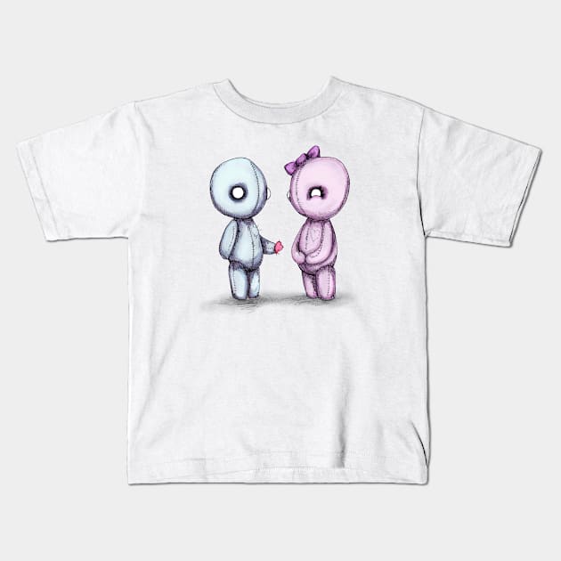 Plush Love Kids T-Shirt by LVBart